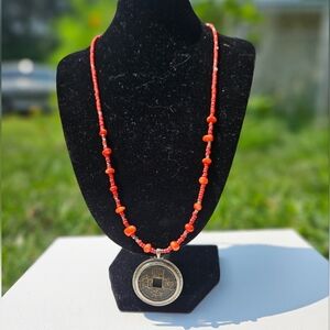 Peyote Bird Beaded Pendent Necklace, Short, NWT